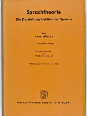27957 Sprachtheorie. Die Darstellungsfunktion der Sprache
