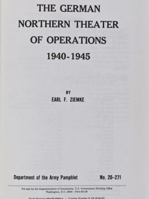 The German Northern Theater of Operations 1940-1945