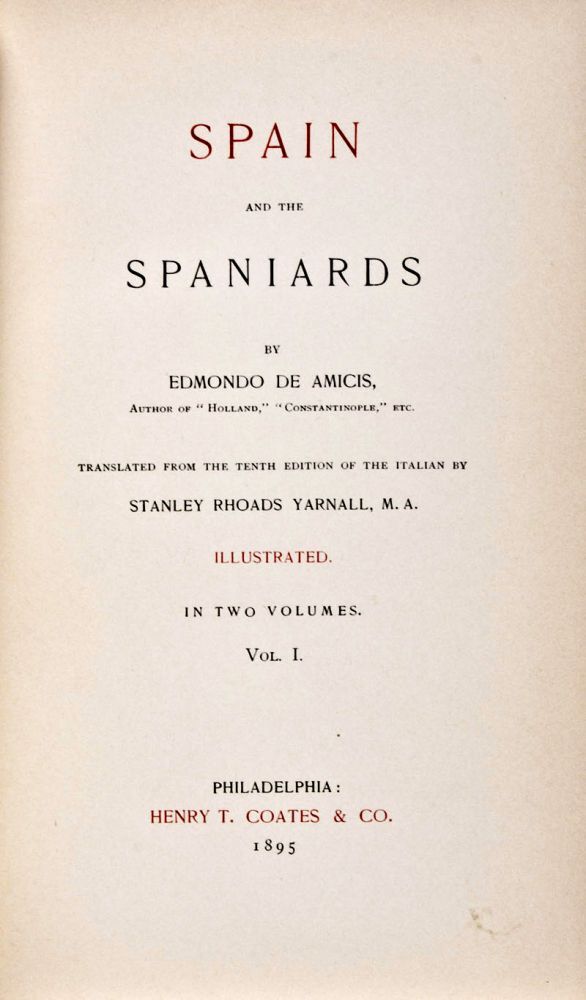 Spain and the Spaniards. 2-vol. set (Complete)