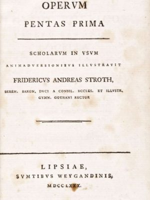 Operum. Pentas Prima (First volume only)