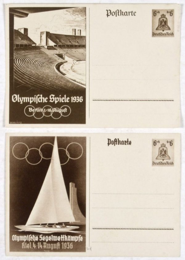 34760 Nazi Germany 1936 Summer Olympics postcards