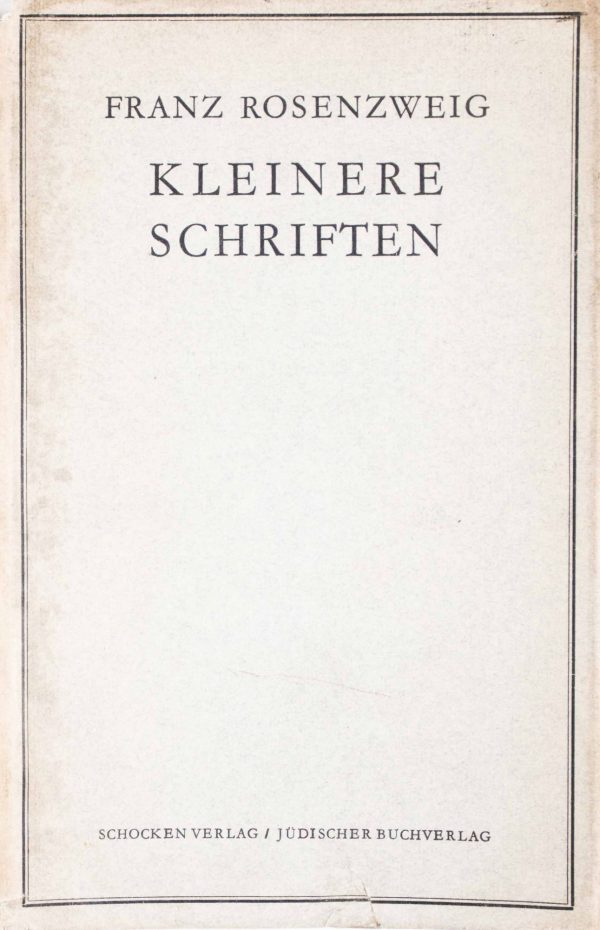 Kleinere Schriften (Smaller Writings)