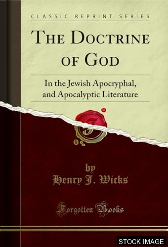 25401-1.jpg The Doctrine of God in the Jewish Apocryphal and Apocalyptic Literature.