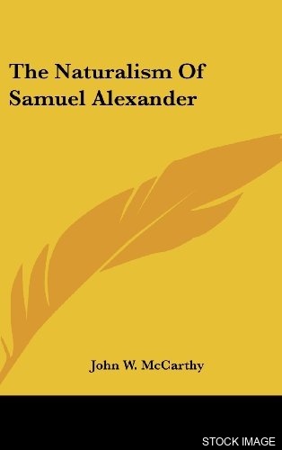 31778-1.jpg The Naturalism of Samuel Alexander