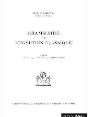 35374-1.jpg Grammaire de l'Égyptien Classique