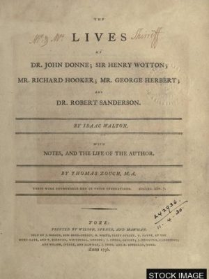 9478-1.jpg The Lives of Dr. John Donne, Sir Henry Wotton, Mr. Richard Hooker, Mr. George Herbert, and Dr. Robert Sanderson